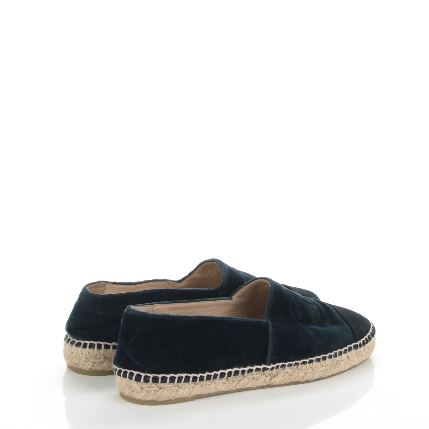 Velvet CC Espadrilles 40 Dark Navy Black
