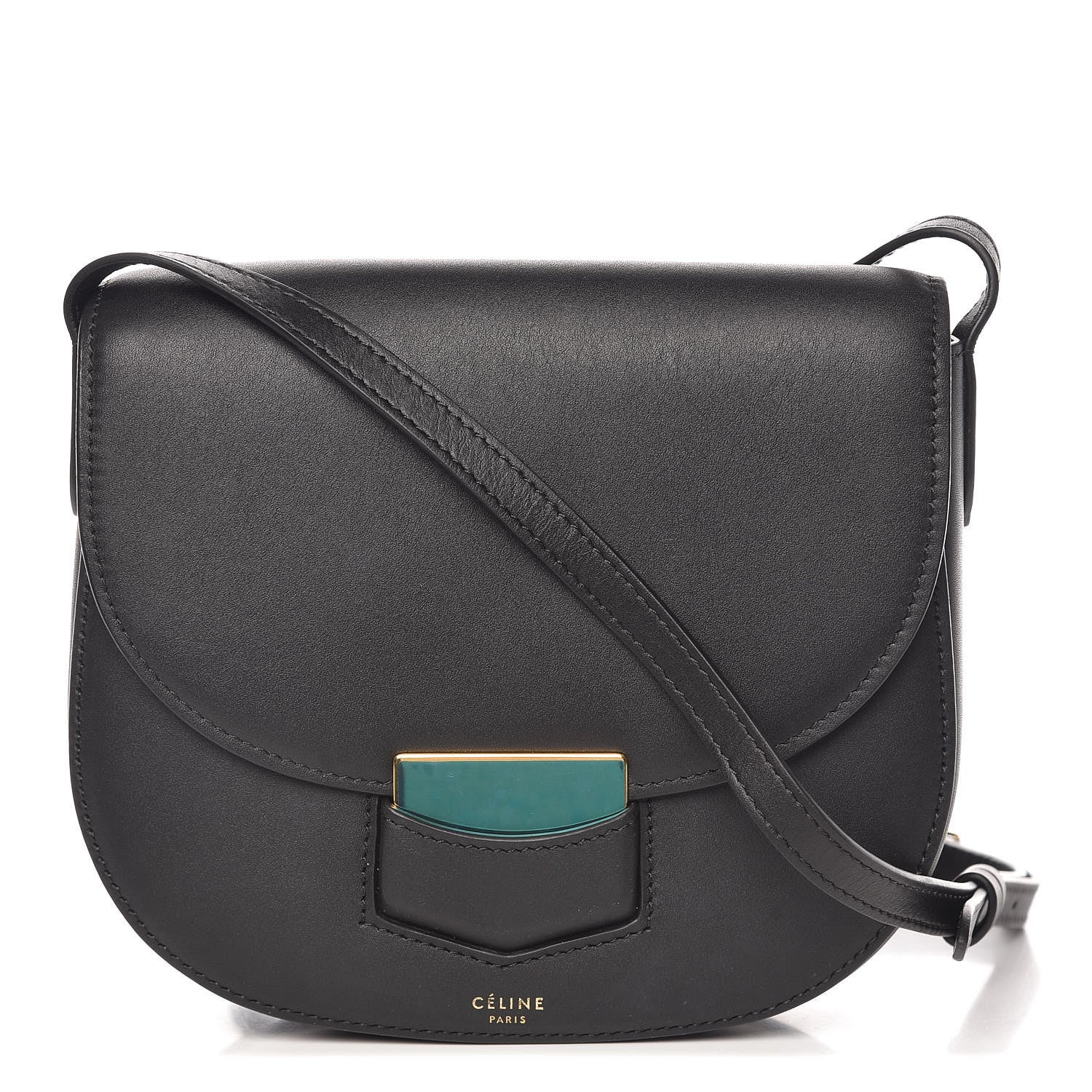 Celine Smooth Calfskin Small Trotteur Black 1 of 11