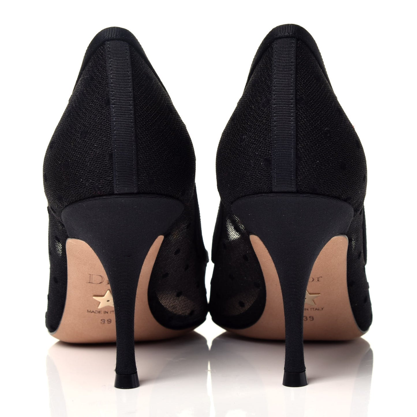 Grosgrain Plumetis Dior Blossom Pump 39 Black