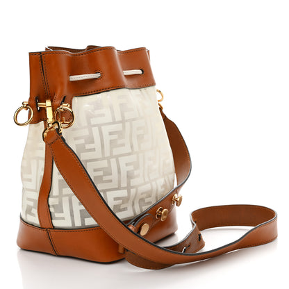 Fendi TPU FF Vitello Aura F is Fendi Grande Mon Tresor Bucket Bag White Cuoio 3 of 15