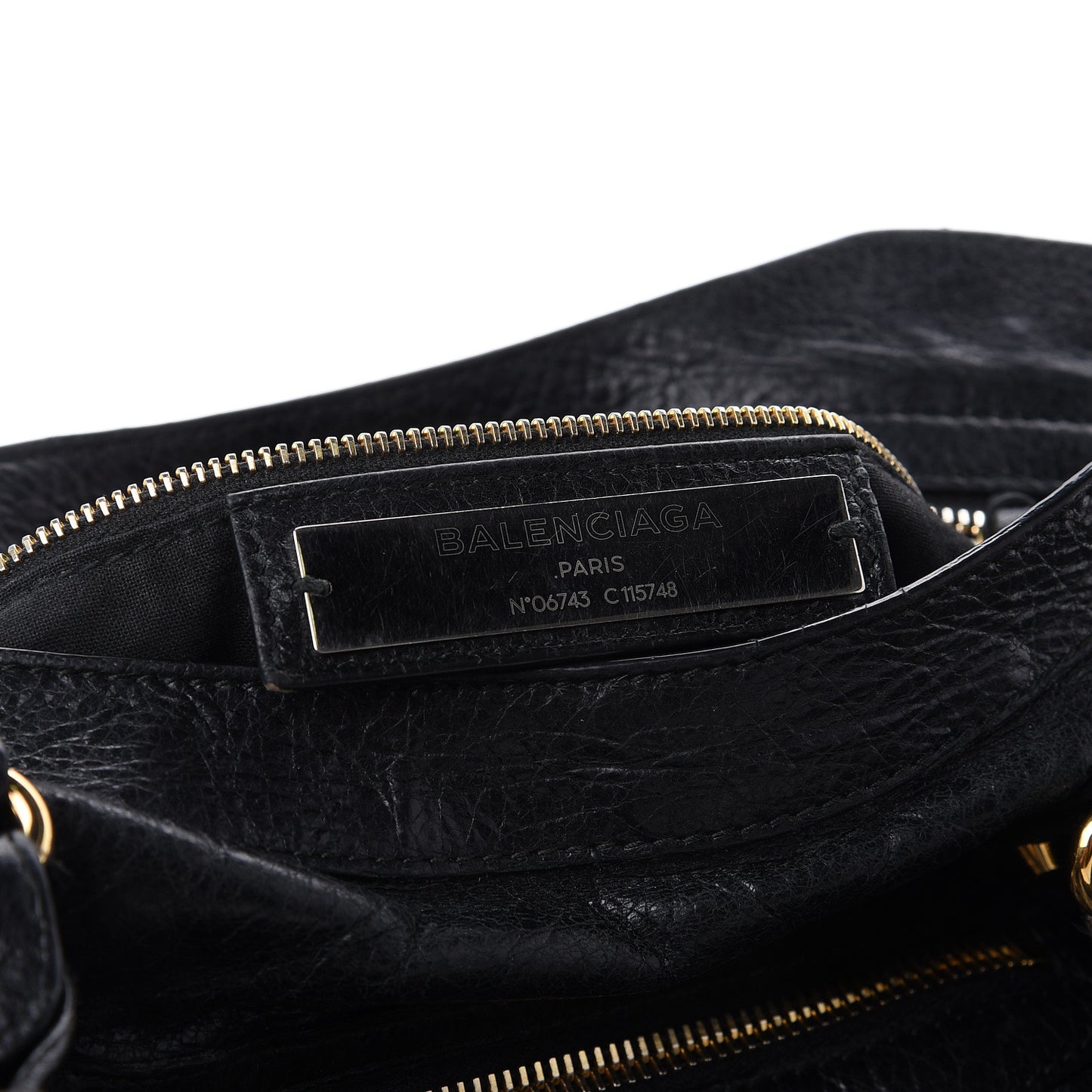 Agneau Classic Gold Hardware City Black