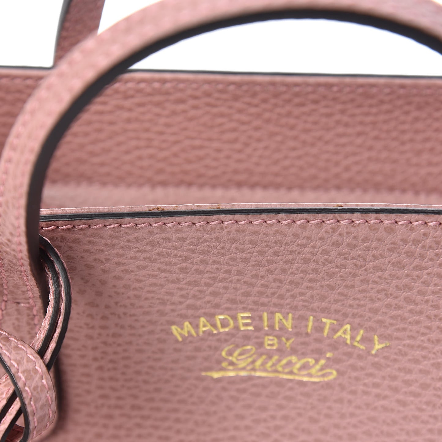 Dollar Calfskin Mini Swing Top Handle Bag Soft Pink