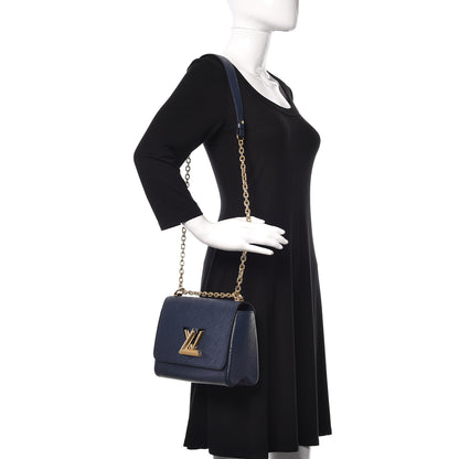 Louis Vuitton Epi Twist Shoulder Bag MM Indigo 2 of 10