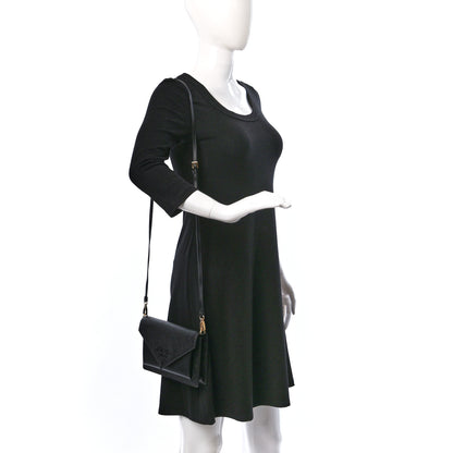 Prada City Calfskin Saffiano Envelope Flap With Chain Black 2 of 11