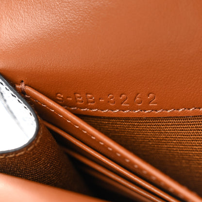 Celine Triomphe Canvas Lambskin Wallet On Strap Tan 8 of 11