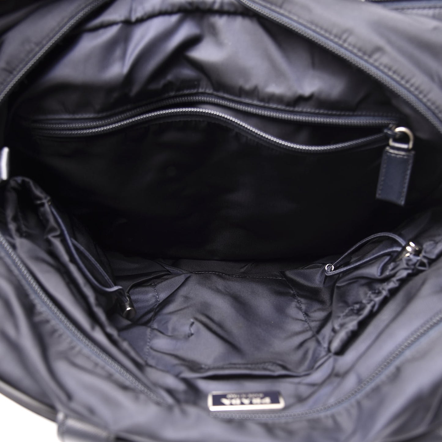 Tessuto Nylon Vela Diaper Bag Navy