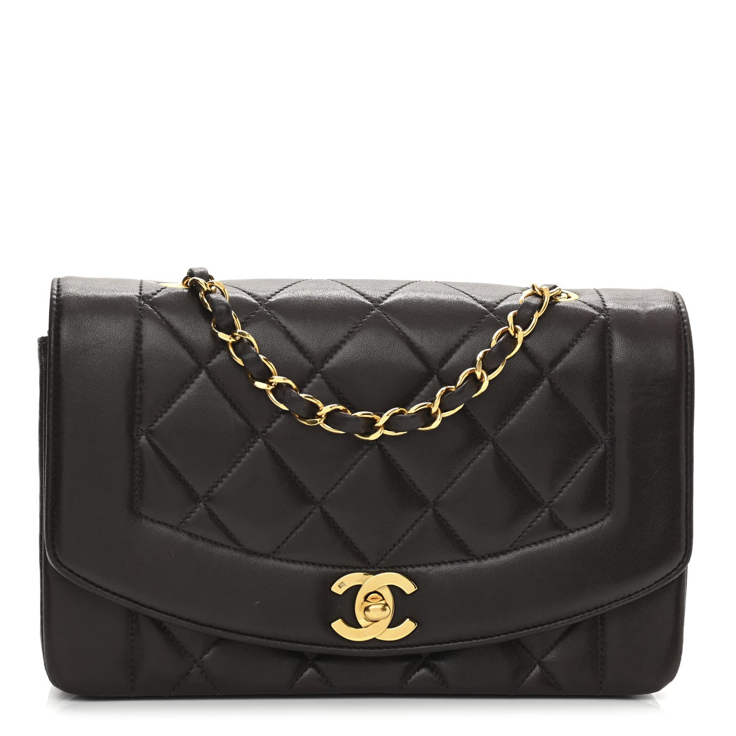 Chanel Lambskin Quilted Small Single Flap Brown 1 of 11