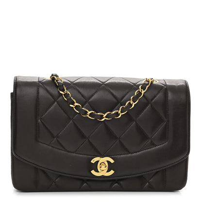 Chanel Lambskin Quilted Small Single Flap Brown 1 of 11