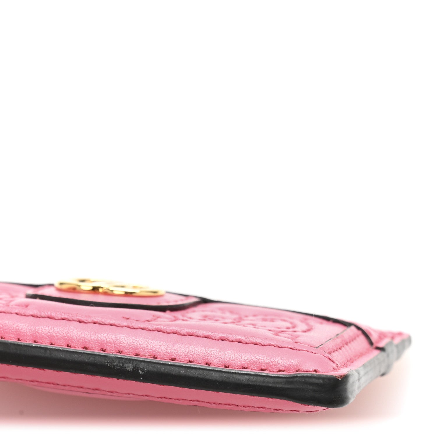 Gucci Calfskin GG Matelasse Card Holder Pink 8 of 9