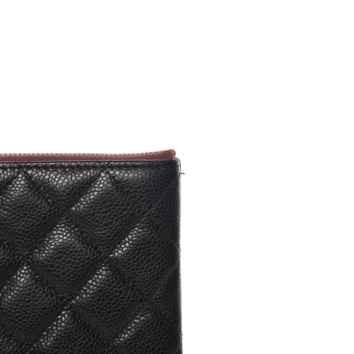 Caviar Quilted Medium Cosmetic Case Black