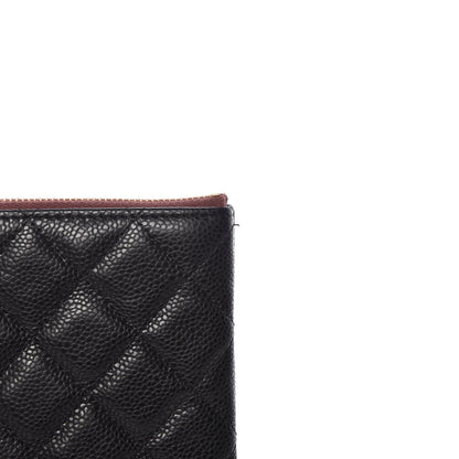 Chanel Caviar Quilted Medium Cosmetic Case Black 10 of 11