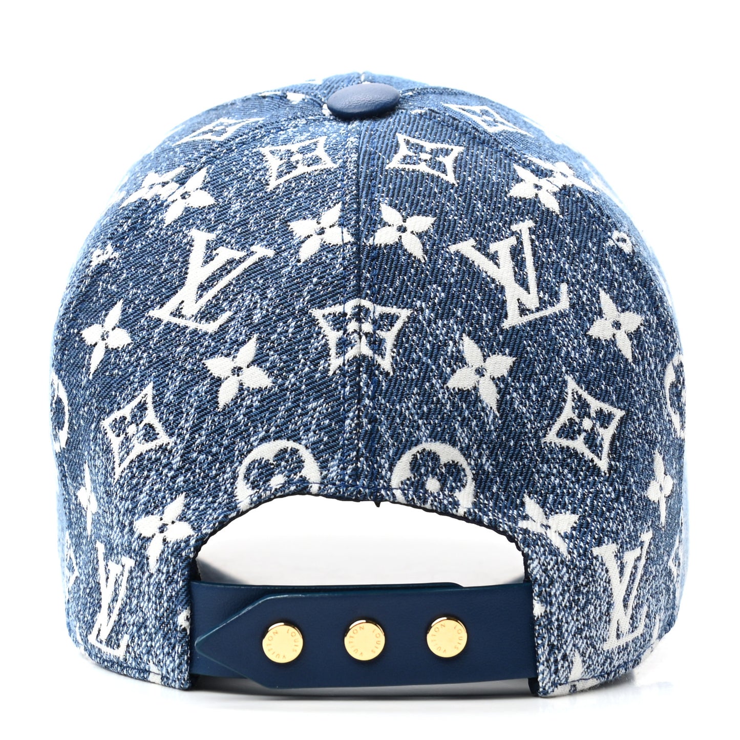 Monogram Jacquard Cap L Blue