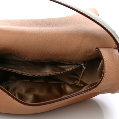 Prada Vernice Old Calfskin Saddle Bag Sabbia Naturale White 4 of 16
