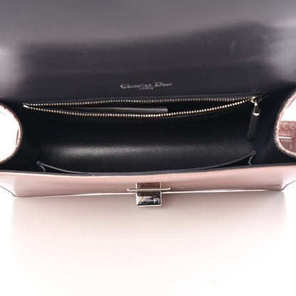 Christian Dior Metallic Patent Micro-Cannage Medium Diorama Flap Bag Pink 4 of 10