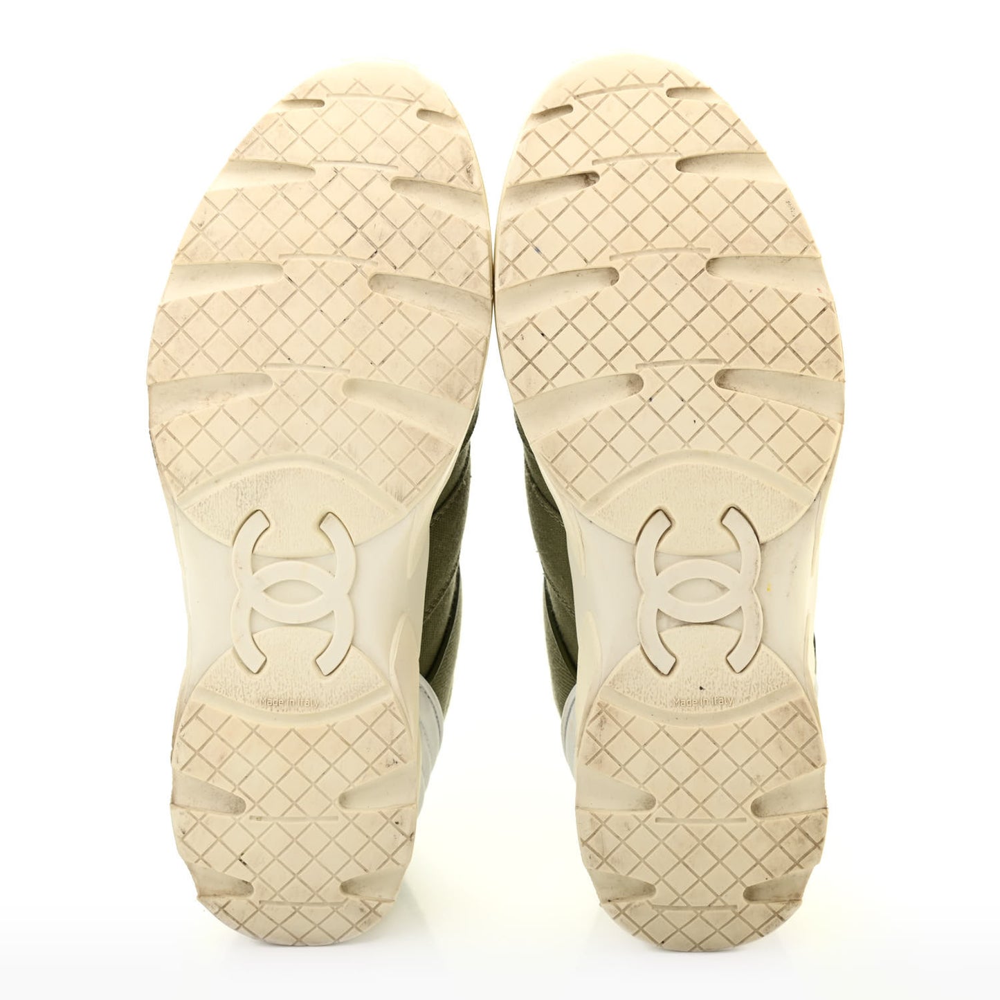 Canvas Womens Sneakers 38.5 Green