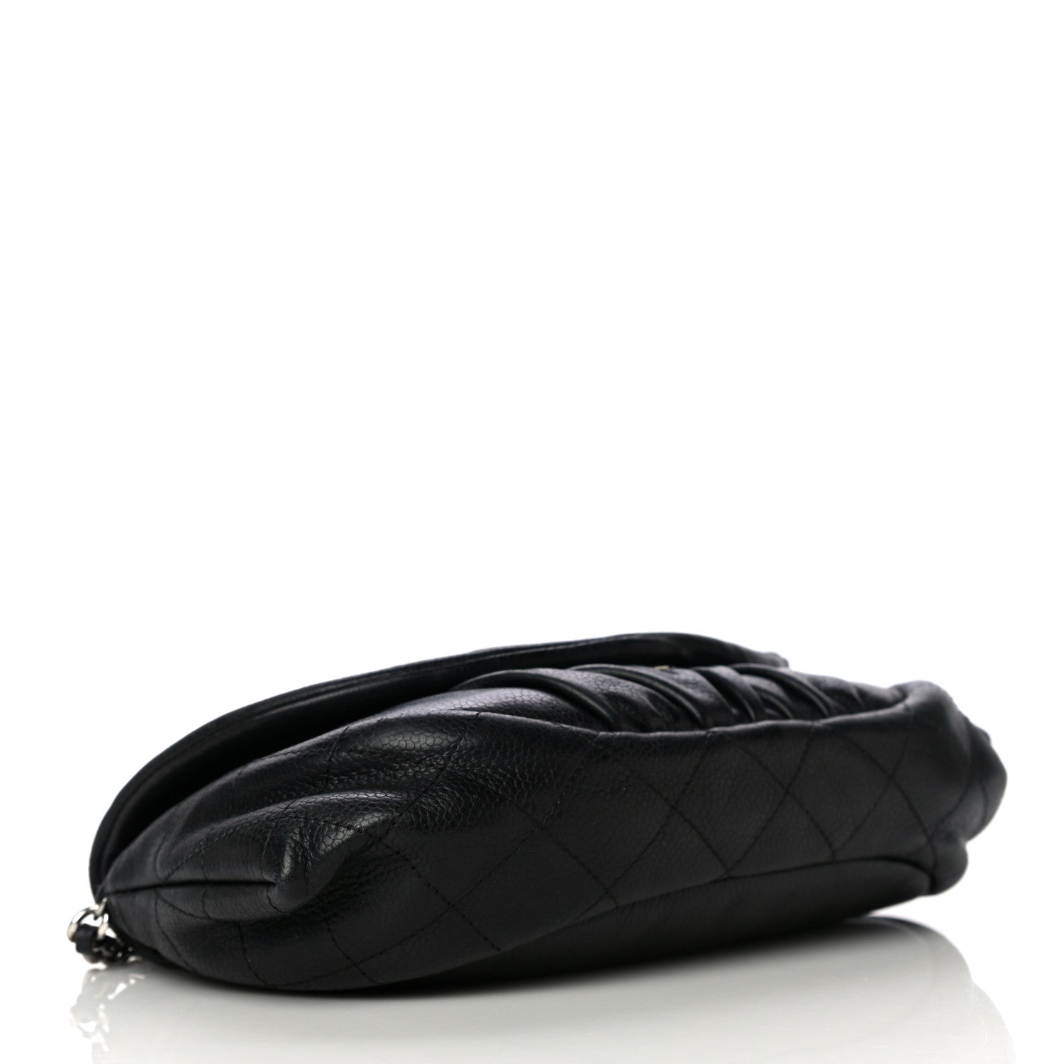 Chanel Caviar Half Moon Wallet On Chain WOC Black 4 of 23