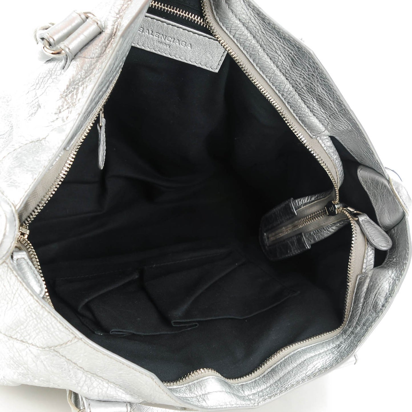 Agneau Giant 12 Silver Hardware City Gris Aluminum