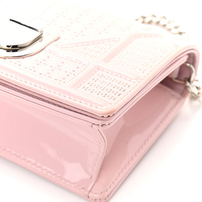 Christian Dior Patent Micro-Cannage Baby Diorama Flap Bag Pale Pink 12 of 13