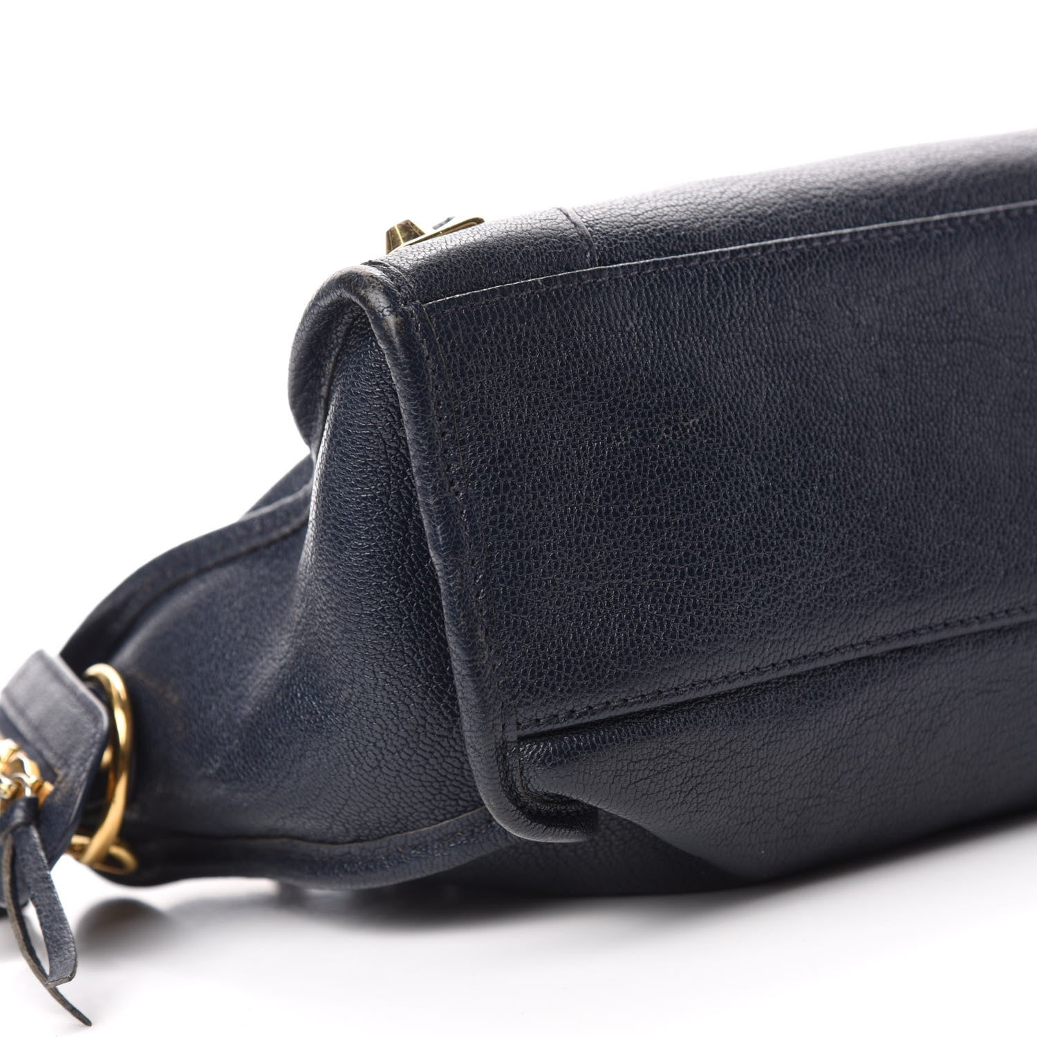 Balenciaga Chevre Gold Metallic Edge Hardware S City Bleu Nuit Dark Sea 6 of 11