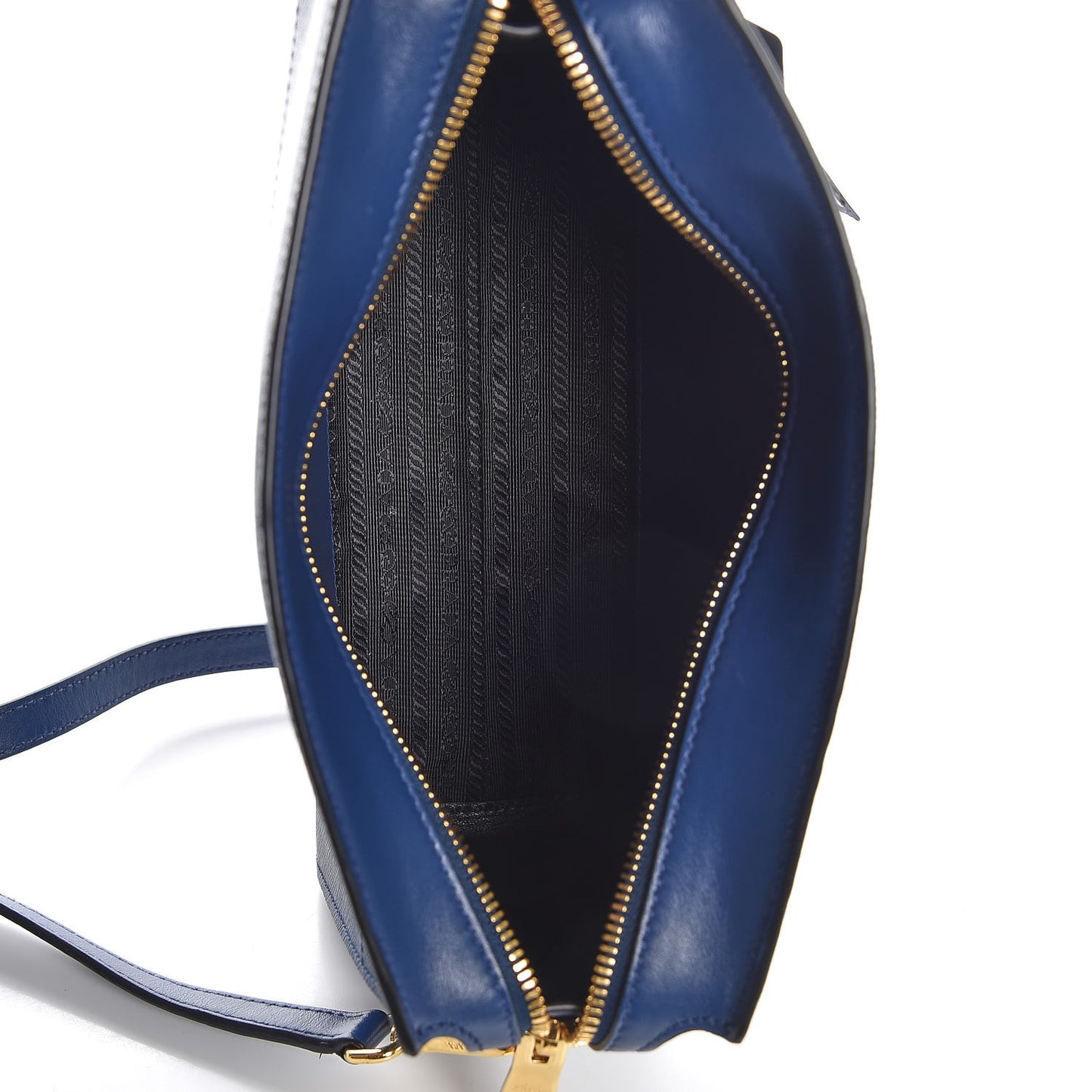 Saffiano Lux Large Zip Crossbody Bag Bleuette