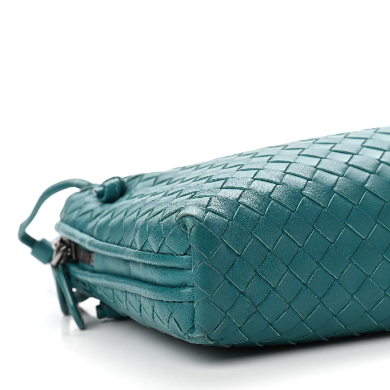 Bottega Veneta Nappa Intrecciato Nodini Crossbody Messenger Mallard 9 of 11