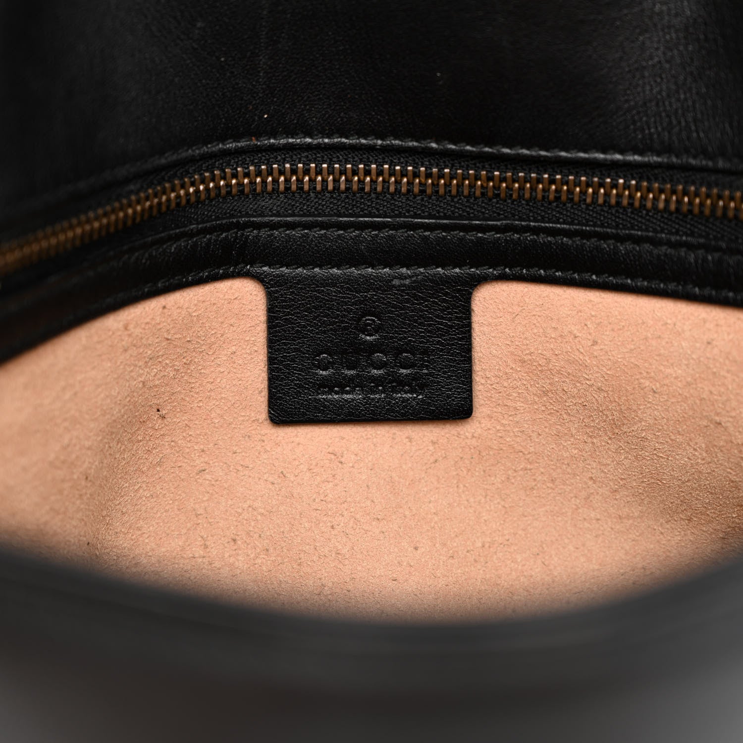 Gucci Calfskin Matelasse Medium GG Marmont Shoulder Bag Black 6 of 18