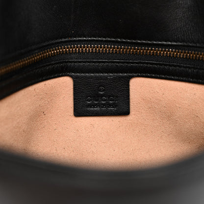 Gucci Calfskin Matelasse Medium GG Marmont Shoulder Bag Black 6 of 18
