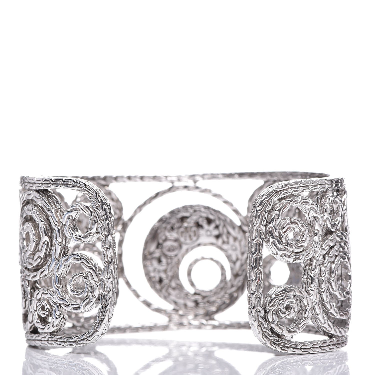 John Hardy Sterling Silver Diamond Langit Cuff 3 of 4