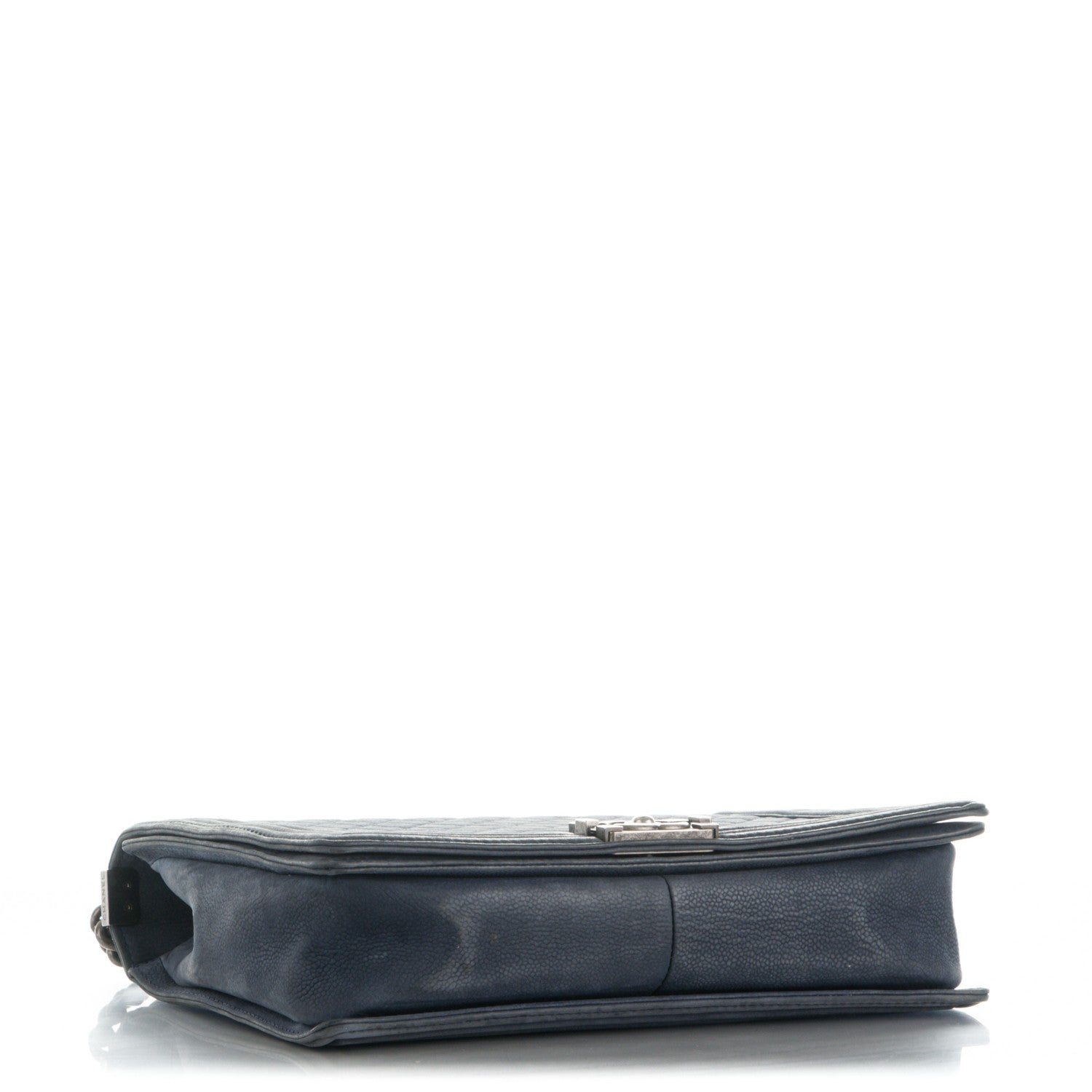 Chanel Iridescent Caviar Quilted Large Boy Flap Navy Blue 4 of 11