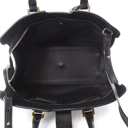 Saint Laurent Smooth Calfskin Small Monogram Cabas Black 5 of 15