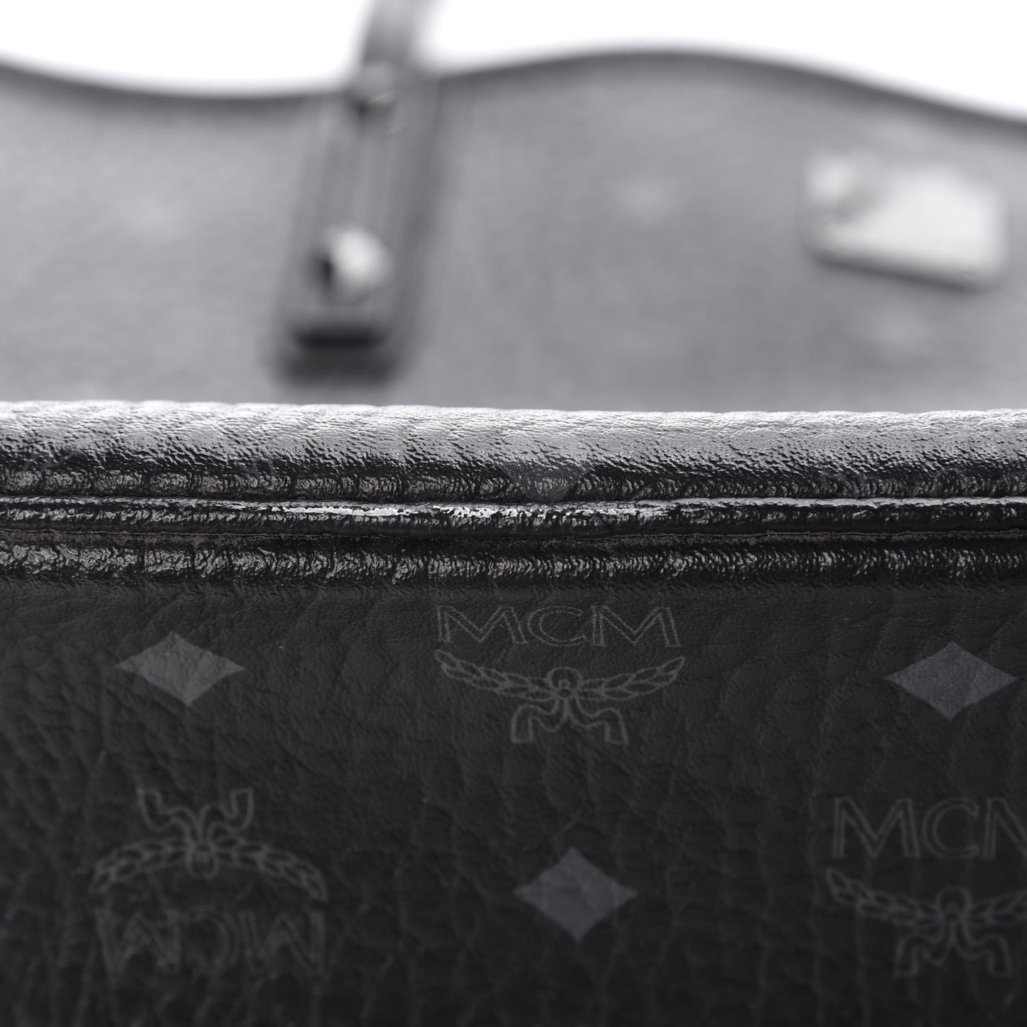 Visetos Medium Anya Zip Top Shopper Tote Black