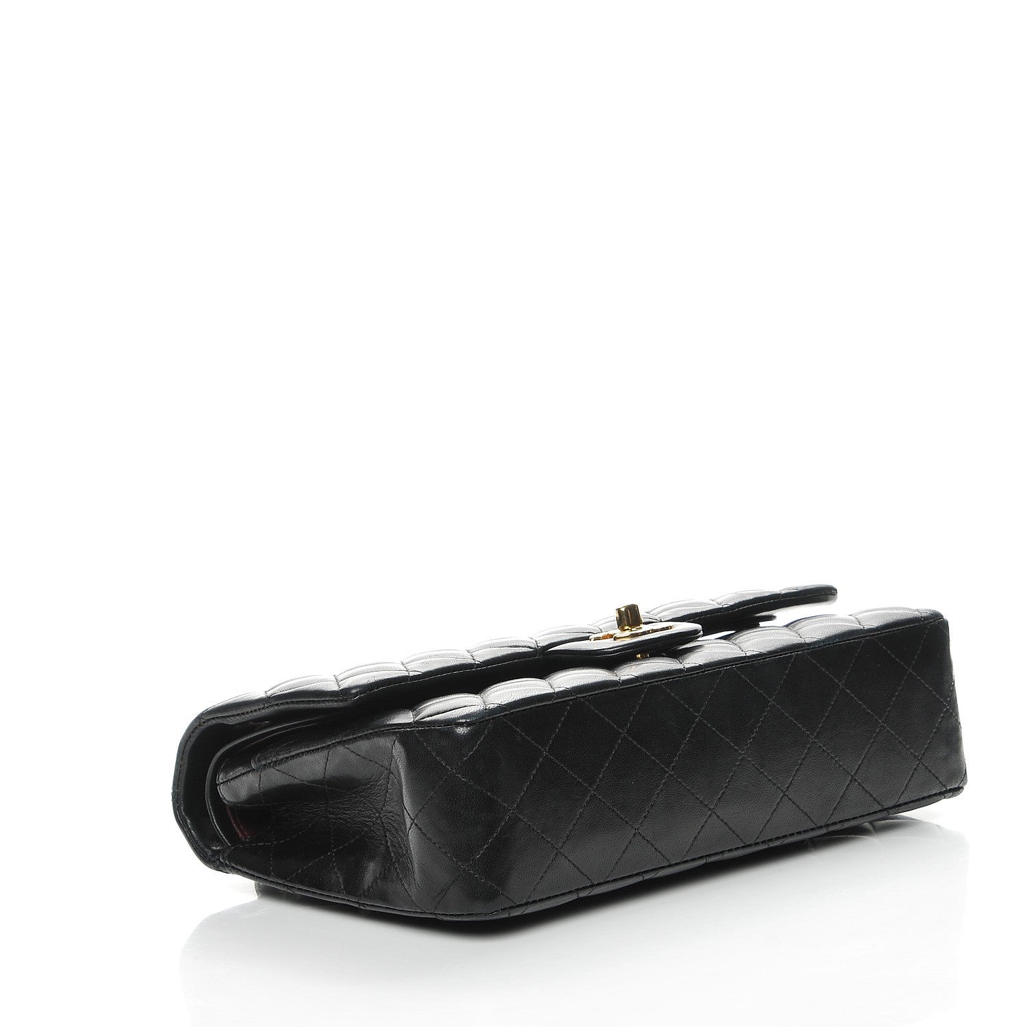 Chanel Lambskin Quilted Medium Double Flap Black 4 of 12