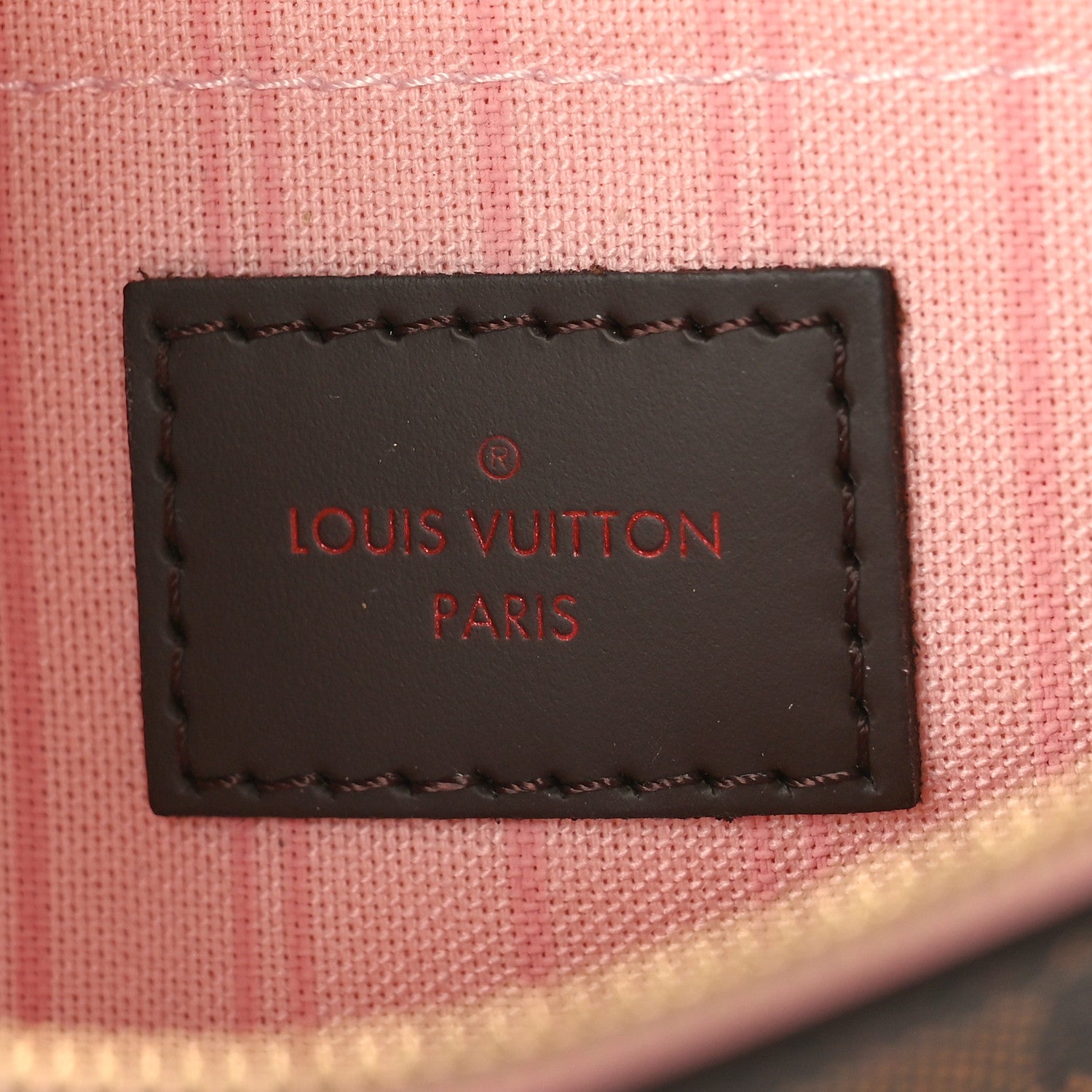 Louis Vuitton Damier Ebene Neverfull MM GM Pochette Rose Ballerine 6 of 8