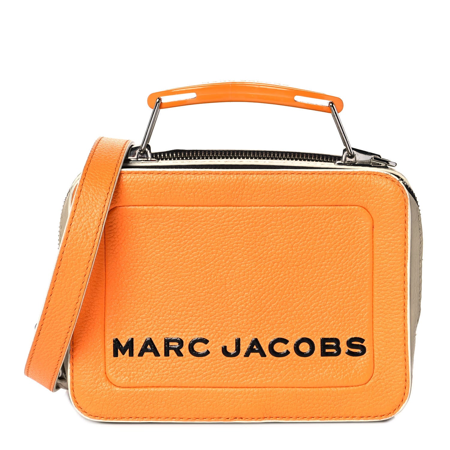 Marc Jacobs Calfskin The Box 20 Crossbody Orange 1 of 10