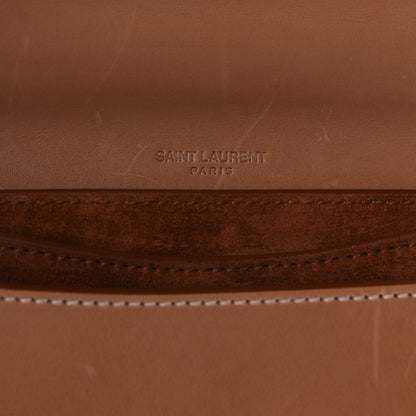 Saint Laurent Smooth Vintage Calfskin Small Kaia Satchel Brown Gold 6 of 11