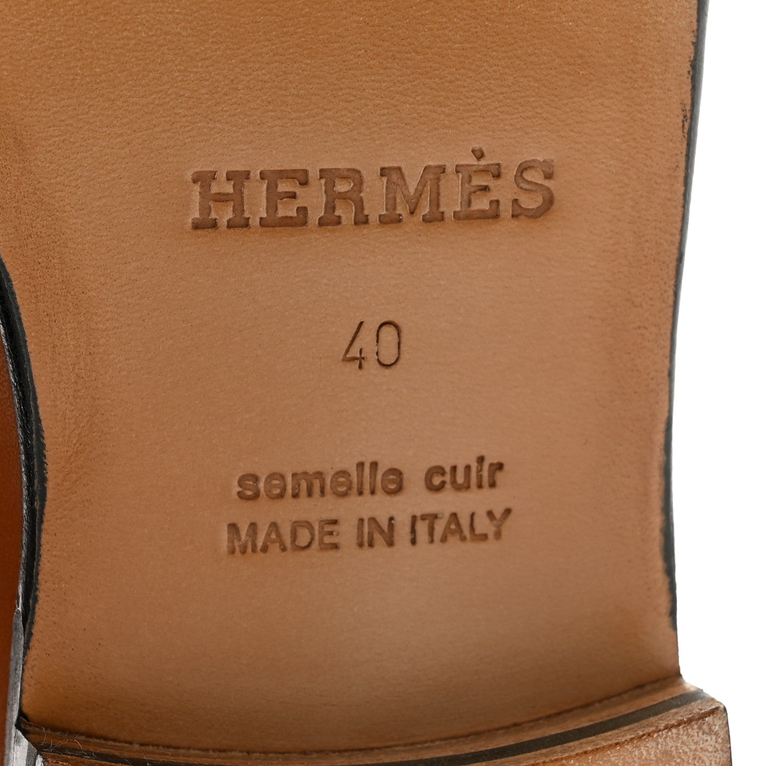 Hermes Heritage Calfskin Womens Kennedy Loafers 40 Naturel 8 of 12