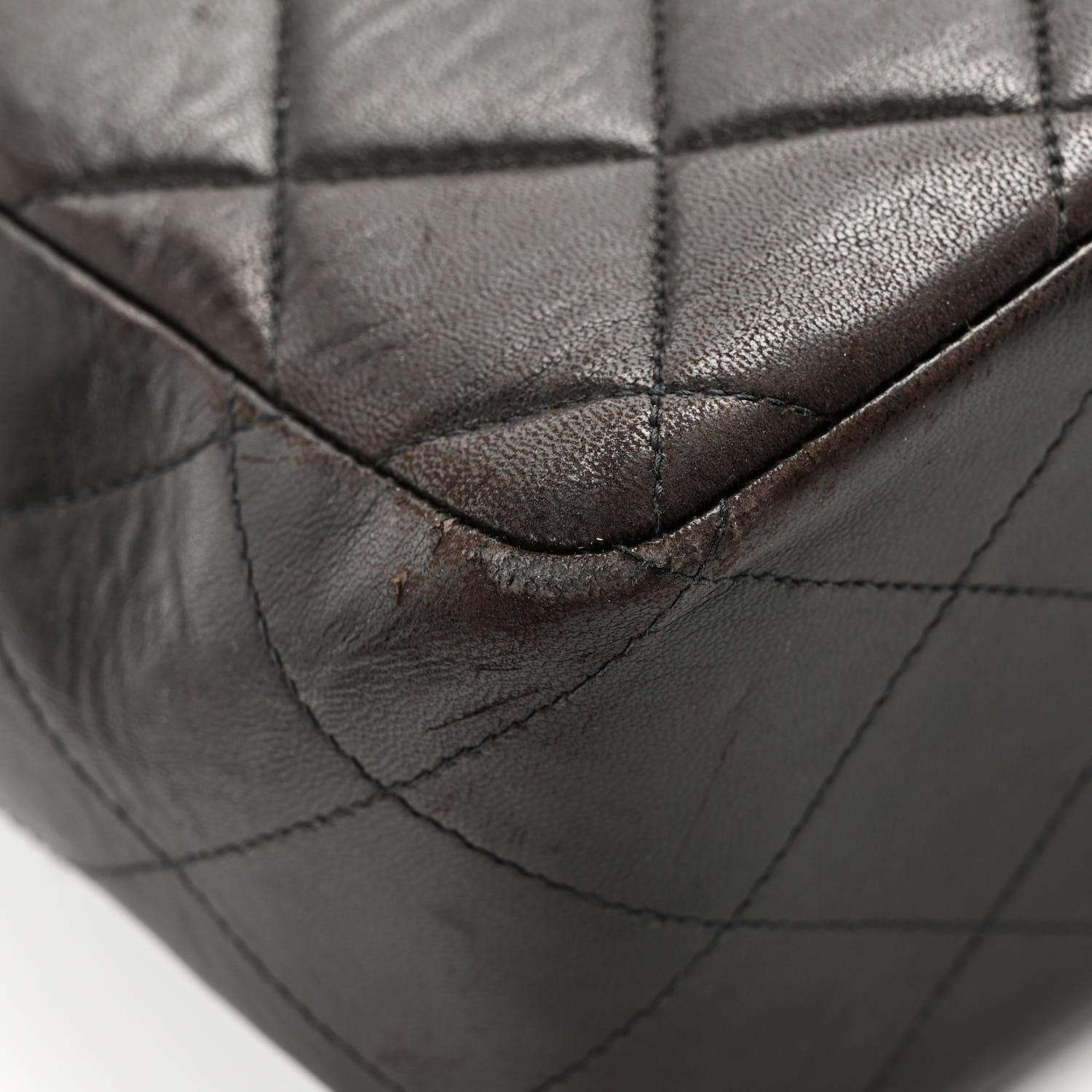 Chanel Lambskin Quilted XL Jumbo Single Flap Black 12 of 16