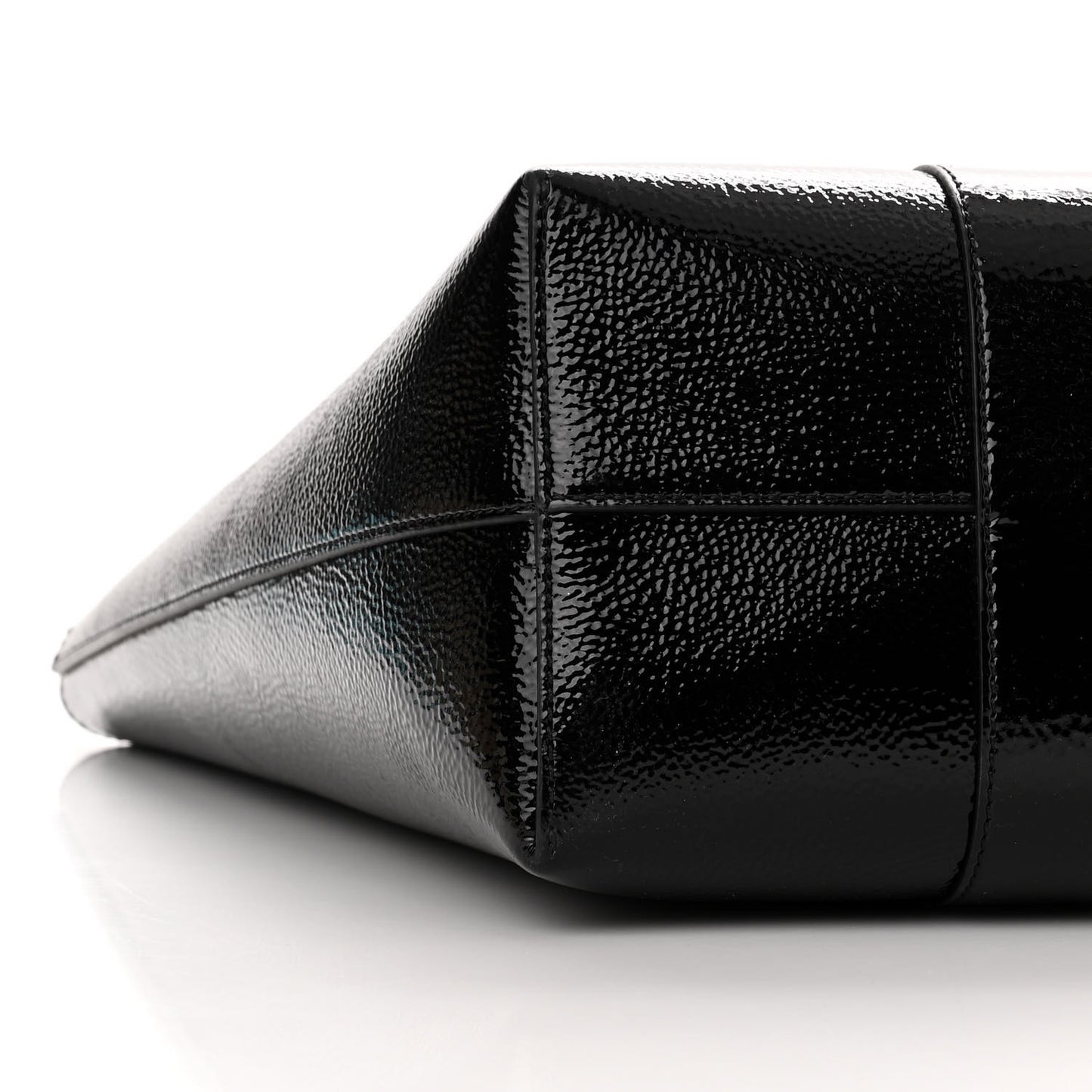 High Shine Grain Bayswater Tote Black