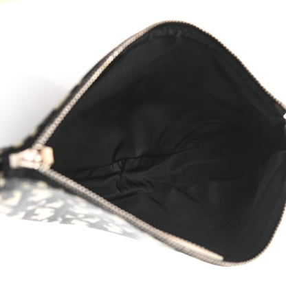 Christian Dior Monogram Mini Saddle Pochette White Blue 5 of 15