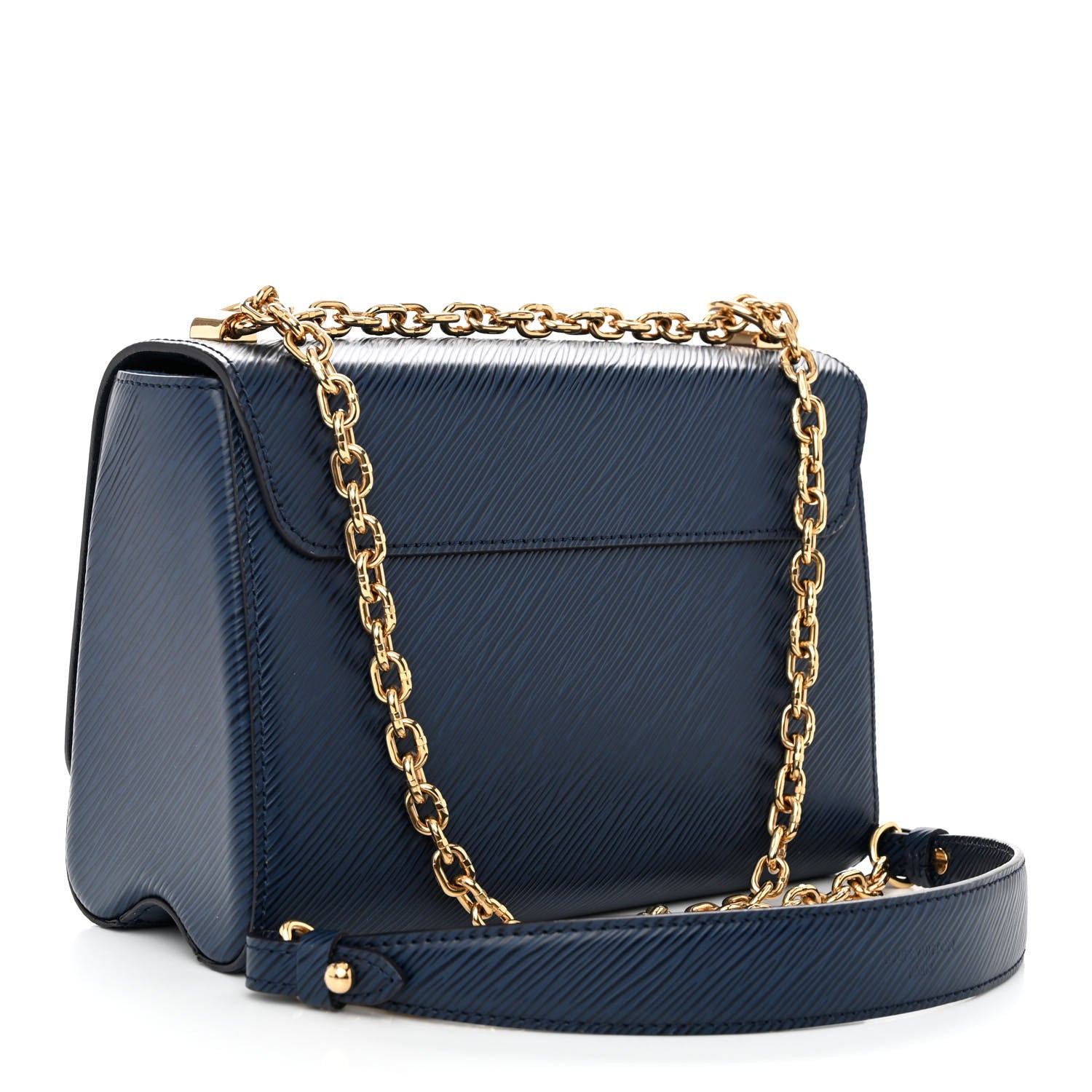 Louis Vuitton Epi Twist Shoulder Bag MM Indigo 4 of 11