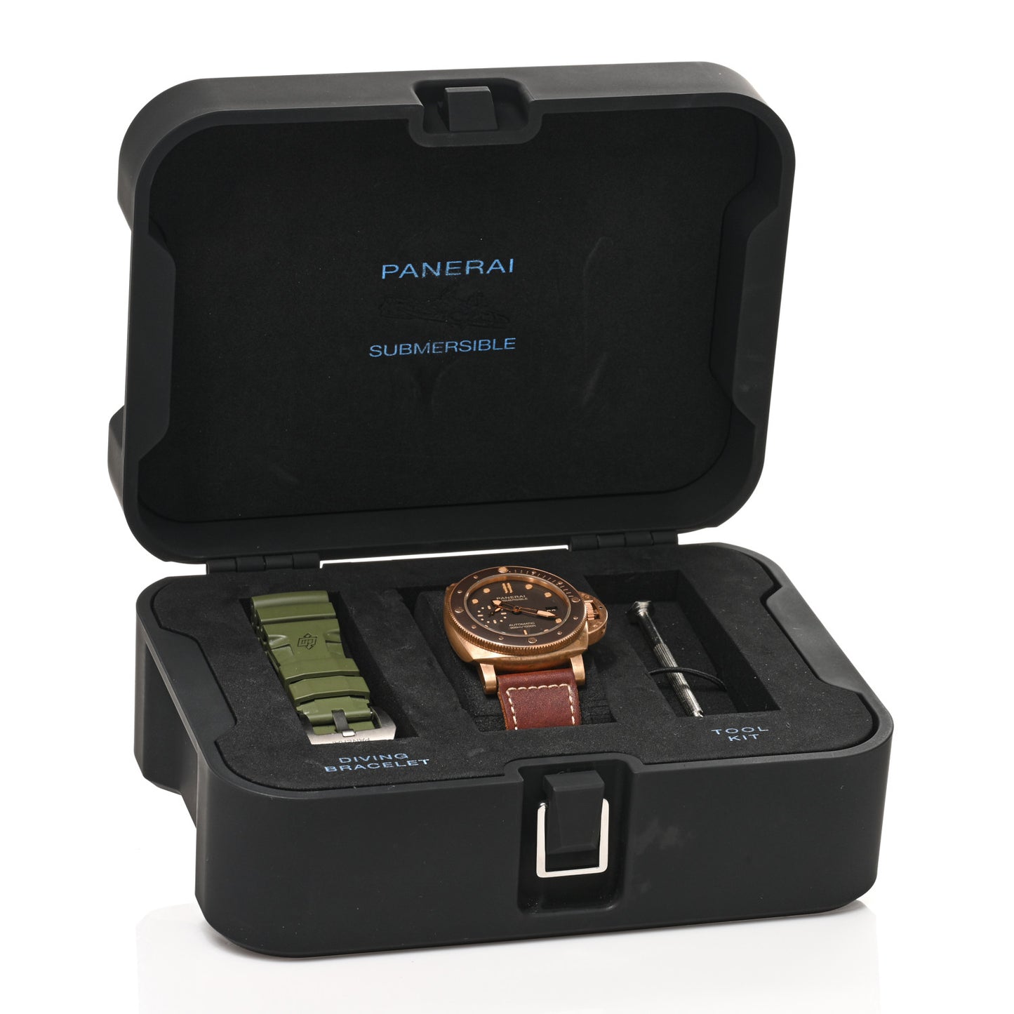 Bronze Calfskin 47mm Luminor Submersible Bronzo Automatic Watch Brown PAM00968