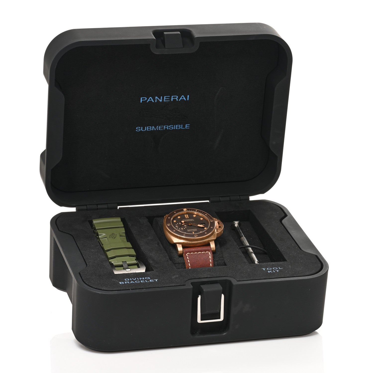 Panerai Bronze Calfskin 47mm Luminor Submersible Bronzo Automatic Watch Brown PAM00968 5 of 5