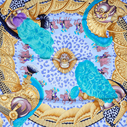 Hermes Silk Casques Et Plumets Scarf 90 1 of 5