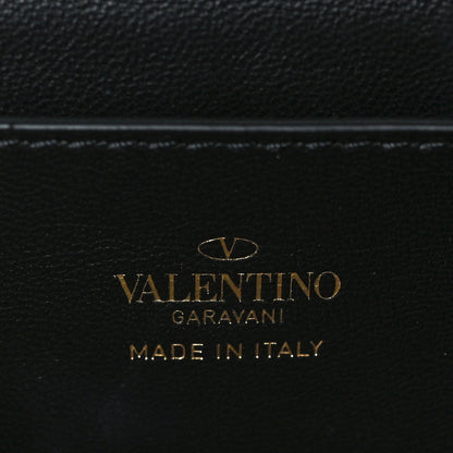 Valentino Garavani Metallic Calfskin Beaded Rockstud Evening Clutch Antique Bronze 6 of 9