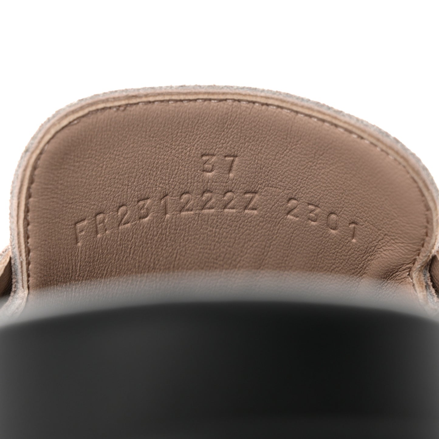 Suede Calfskin Go Mules 37 Beige Nude