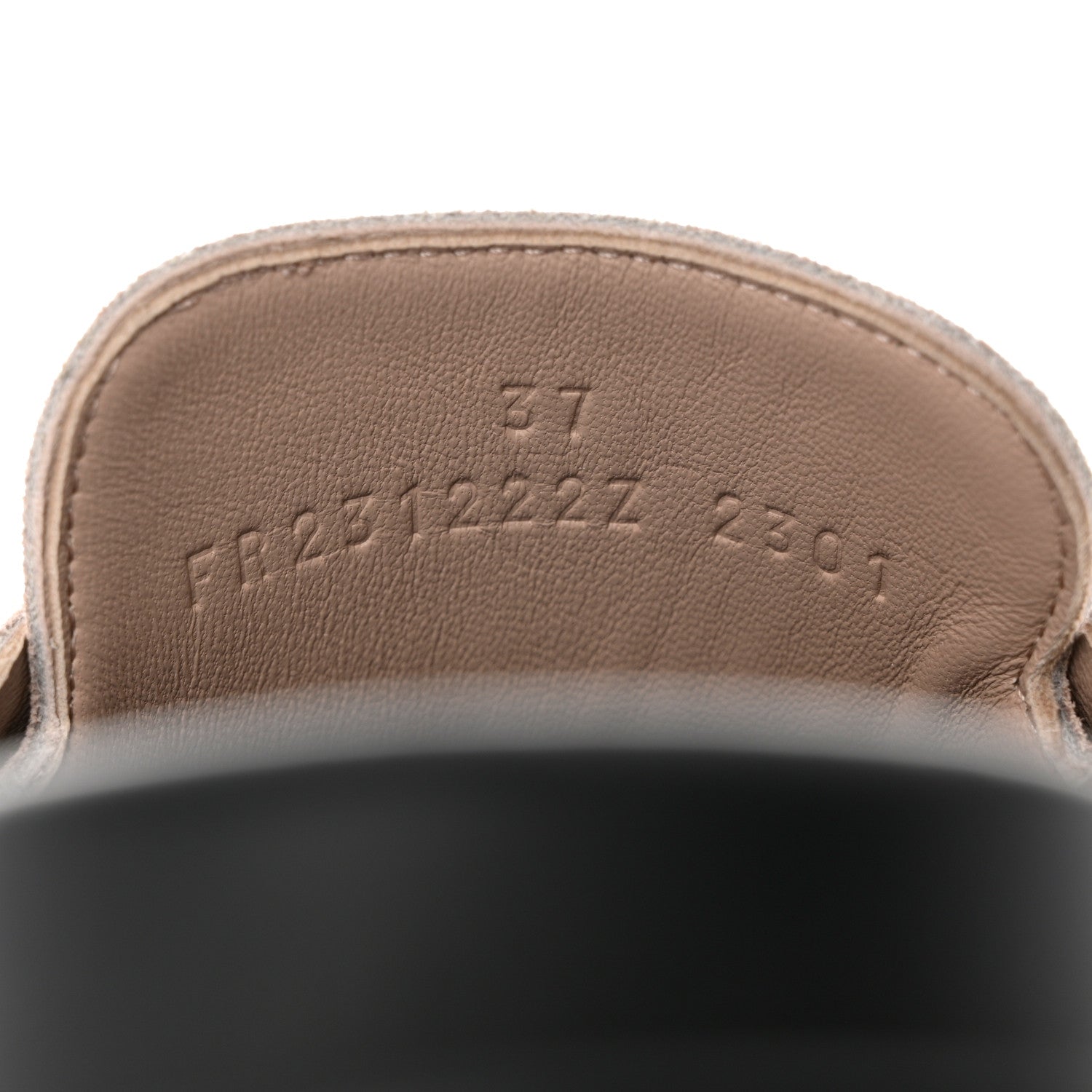 Hermes Suede Calfskin Go Mules 37 Beige Nude 6 of 9