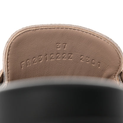 Hermes Suede Calfskin Go Mules 37 Beige Nude 6 of 9