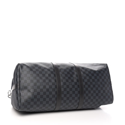 Louis Vuitton Damier Cobalt Keepall Bandouliere 55 4 of 15