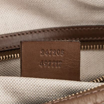 Gucci Nubuck Vintage Web Medium Boston Beige 7 of 7