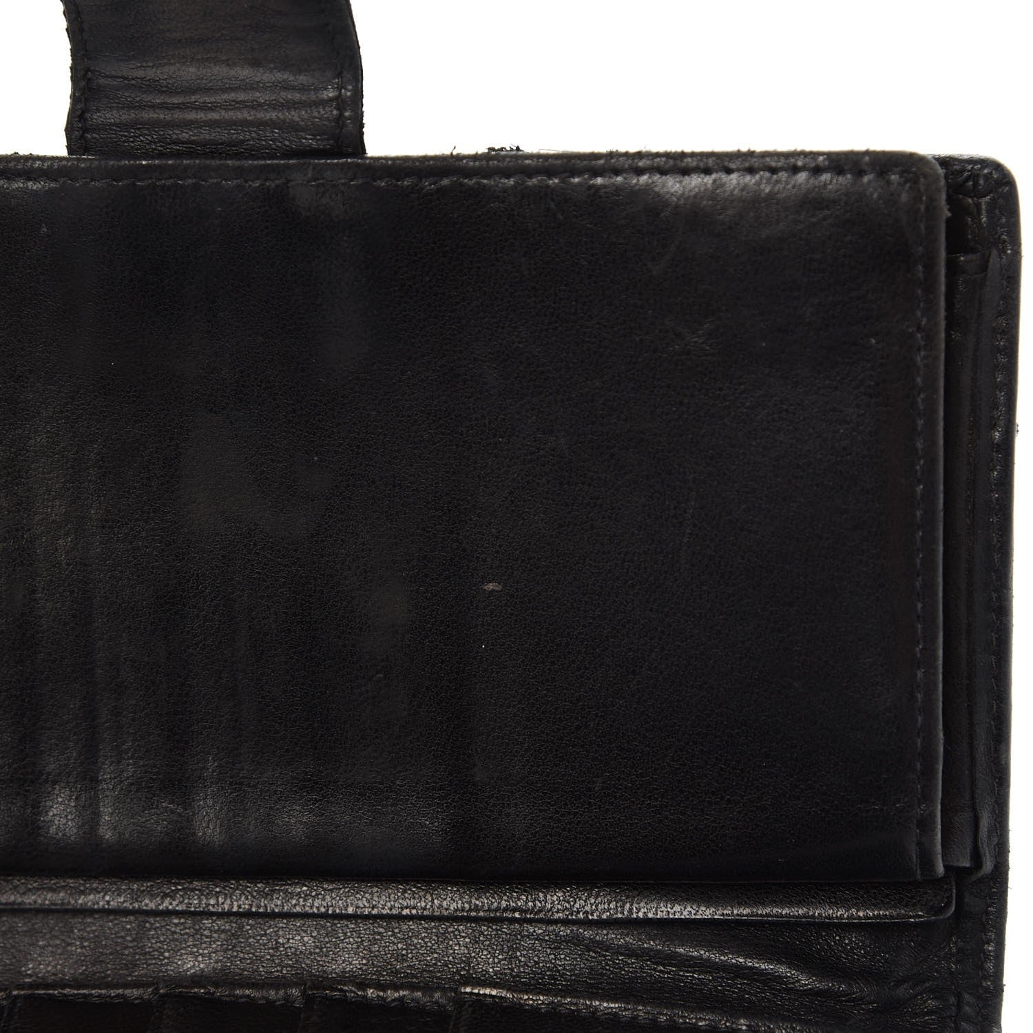 Chanel Lambskin Diamond Stitched French Wallet Black 19 of 22